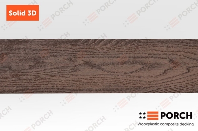 Террасная доска Porch Solid 3D "Teak" 18х140х2900мм.