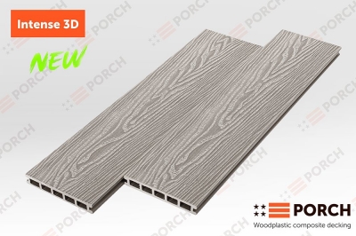 Террасная доска Porch Intense 3D "Stone Grey" 23х146х4000мм.