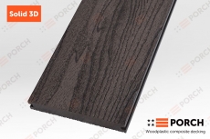Террасная доска Porch Solid 3D "Dark Coffee" 18*140*2900мм.