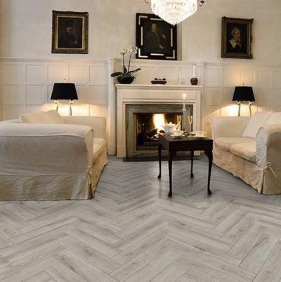 Ламинат VILLEROY & BOCH HERITAGE Ёлка VB807 "Harmony Oak Grey"