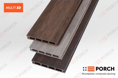 Террасная доска Porch Multi 3D "Coffee" 23х146х2900мм.