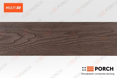 Террасная доска Porch Multi 3D "Coffee" 23х146х2900мм.